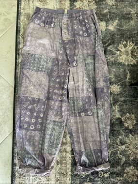 Free People Patchwork Print Pants